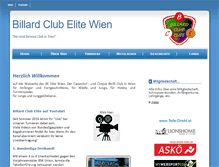 Tablet Screenshot of billardclub-elite.at